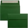 FarbenFroh by GUSTAV NEUSER 25x buste verde scuro formato DIN C6 11,4 x 16,2 cm - Adesive - Buste senza finestra - Natale, biglietti di auguri e inviti - Per carta A6 e A4