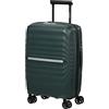 Samsonite Neo Flux - Spinner S Slim, Bagaglio a mano espandibile, 55 cm, 39/45 L, Verde giungla (Jungle Green)