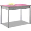 ASTIMESA Alas Cristal Tavolo da Cucina, Metallo, Fucsia, 90 x 50 cm
