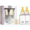 BIBS Biberon in plastica, 150 ml, 2-pack, Ivory | Anti-colica | Tettarella in lattice di gomma naturale | Flusso lento | Plastica senza BPA | Adatto all'allattamento