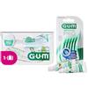 GUM TRAVEL Kit | Spazzolino GUM TRAVEL | Dentifricio GUM Original White | Filo interdentale GUM Original White | 2 GUM SOFT-PICKS ORIGINAL | 1 Travel kit (con 2 campioni extra)