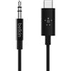 Belkin Cavo Audio da 3.5 mm con Connettore USB-C RockStar, Cavo da USB-C ad Audio da 3.5 mm, Cavo da USB-C ad AUX, 0.9 m