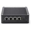 Partaker Micro Firewall Appliance, Network Firewall Appliance, Fanless Soft Router, Intel Celeron J4125 Mini PC Quad Core, AES-NI, 4 x Intel 2.5GbE I225-V LAN, 2 x USB3.0, VGA, HDMI, NO RAM NO Storage