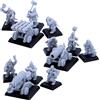 Forged Terrain Unità di artiglieria con cannone nano Fantasy Miniature 32 mm Giochi da tavolo Fantasy Nani Esercito, Nani Armi Pesanti Figura RPG Non Verniciato Minis