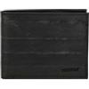 MNMUR Portafoglio Uomo Slim Nero - Compatto, Sottile ed Elegante | Design Classico, Artigianale, Senza Portamonete | Materiali Vegan e Riciclati | 11x8.5 cm