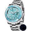 PAGRNE DESIGN Orologio Automatico Uomo NH35 Automatico Meccanico 40mm Acciaio Inox Sport Impermeabile Vetro Zaffiro Orologi Uomo (1661 Sky Blue)