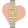 CIVO Orologio Donna Piccolo Oro: Acciaio Rettangolare Cassa Orologio da Polso Analogico Quarzo - Vintage Orologi Donna Numeri Romani