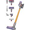 Dyson V8 Absolute aspirapolvere senza filo Argento, Giallo Senza sacchetto