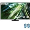 Samsung TV Neo QLED 4K 65" QE65QN90DATXZT Smart TV Wi-Fi Titan Black 2024, Processore NQ4 AI GEN2, Tecnologia Quantum Matrix, Neo Slim Design, Dolby Atmos
