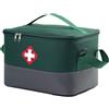 QIUPFGUT Borsa per medicinali,borsa impermeabile di primo soccorso,grande capacità borsa medica di emergenza,Borsa Medica Impermeabile con Tracolla, Kit di Pronto Portatile Per Casa Ufficio Auto Viaggi,verde