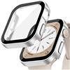 EIHAIHIS Custodia per Apple Watch 42mm 46mm 40mm 44mm 41mm 45mm,Case PC Protettiva in Vetro Temperato Integrata,Cover Impermeabile Protettiva Antigraffio HD per iWatch Series 10 9 8 7 6 5 4 SE(NON PER SERIE 3)