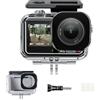 AuyKoo Custodia impermeabile per DJI Osmo Action 5 Pro Action 4/Action 3, custodia subacquea Shell Cage fotocamera 45 M/148 FT immersioni subacquee snorkeling con staffa a sgancio rapido accessori