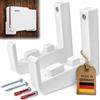 Babotech Supporto da parete per AVM FritzBox 5690Pro - Robusto supporto in plastica per Fritzbox 5690 Pro Fiber Router, Bianco Slim, Made in Germany