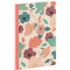 Clairefontaine - 116253C - taccuino cucito motivo foglie di Ginkgo/vegetazione beige - A5 14,8x21cm -96 pagine a righe -carta avorio 90g- Collezione GAIA Beige - 3 visual consegna casuale