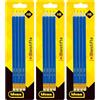 Idena 20013 - Matita, 4 pezzi, durezza HB, con punta per cancellare, blu (Confezione da 3)