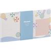 Clairefontaine - 116272C -Mini Planner 24X12cm 50 foglietti stampati staccabili - motivo dai colori vitaminici - carta bianca 90g - organizzazione- planning - blocco memo - Collezione Dolce Amore