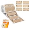 AiQInu Etichette Adesive per Marmellate,200 Pezzi Etichette Marmellata Adesive in Carta Kraft, Etichette Autoadesive Marmellate Per Barattoli Di Spezie, Bottiglie,Sacchetti Regalo, Buste