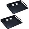 HNVNER Supporto da Parete per Accessori TV - Mensola Multimediale da Muro Scaffale da Parete per Proiettori/Lettori Blu-ray/Console di Gioco/Router/Modem/Media Box (2PCS, Grande)
