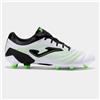 Joma Score 2502 Blanco Firm Ground, Stivaletti Bassi con Lacci Uomo, Bianco Nero, 44 EU