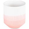AmeliaHome Scatola portaoggetti in ceramica Ombre, organizer per fiori, 9 x 9,8 cm, rosa cipria bianco