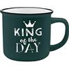 GRUSS & CO Gruss und Co 45771 Becher mit Motivdruck King, New Bone China Porzellan, 35 cl