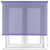 VIEWTEX Tenda a Rullo Screen 10% Grado di Apertura Argento e Azzurro 90 x 250 cm - Made in Europe - 5 Anni di Garanzia