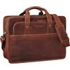 STILORD Paolo Borsa Lavoro Uomo in Pelle Grande Cartella porta Laptop 15,6 Borsa a Tracolla Documenti Elegante Borsa da Insegnante in Vera Pelle Colore:kara - cognac