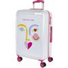 Agatha Ruiz de la Prada - Valigia Grande e Resistente, Valigie Eleganti, Valigia Da Stiva Robusta, Trolley Spazioso. Serratura a Combinazione TSA 133560, Faccia