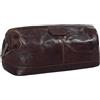 STILORD Laurin Beauty Case uomo in pelle Trousse da viaggio Porta trucco rigido Portatrucco Pochette vintage cuoio Colore:espresso - marrone