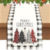 Zueyen Tovaglia Natalizia, Decorazione da Tavolo per Natale e Inverno, Rettangolare per Esterni (Grigio)