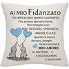 Bommex Regalo di Fidanzato Copriletto di Cuscino per Valentino, Anniversario, Giorno del Ringraziamento e Natale (Al Mio Fidanzato)