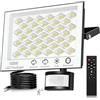 wowspeed Faretto LED da Esterno con Sensore di Eovimento - 100W 10000LM Faretto LED da Esterno, 6500K Bianca Fredda Faro LED Esterno IP66 Impermeabile Faretto con Sensore di Movimento per Giardino Garage