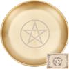 CREATCABIN Pentagramma Piatto da Altare Stella Tarocchi Piatto Rituale Che Brucia Portacandele Piatto Ciotole Che Offrono Incenso Ciotola Piatta con Carta Dell'Altare Tarocchi Forniture 14.1x14.1cm