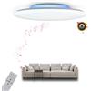 chysongoods-ALS Plafoniera musicale LED con altoparlante Bluetooth 40cm 36W controllo vocale/APP Compatibile con Alexa/GoogleHome Cambia colore Back-RGB Regolazione colore dimmerabile con telecomando