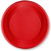 Generico 150 Piatti DESSERT colorati di plastica RIUTILIZZABILI da 17cm piatti rigidi | piatti Lavabili | VARI COLORI | per feste torte dolci frutta (Rosso)
