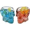 AYLFBFU Bicchieri da whisky da 350 ml, con teschio, perfetti per la casa, ristoranti, bar, regali e decorazioni (2 pezzi)