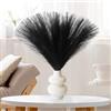 NOLACE Pampas Decorative 30 Pezzi Piume Decorative 55CM Fiori Secchi Decorativi Piume Decorative Lunghe Pampas Fiori Secchi Pampas Alte Per Matrimonio, Soggiorno, Arredamento Boho-Nere (Nero)