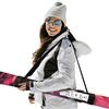 Ferocity Tracolla per Sci 2 Pezzi - Set Cinturino da Sci-Snowboard Holder Accessory Protezione della Cinghia Maniglia Regolabile Due Chiusure in Velcro Gratis [053]