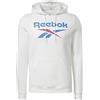 Reebok (TG. XL) Reebok Identity Felpa con Cappuccio Big Logo Bianco Felpe Allenamento U