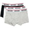 MOSCHINO Boxer Tripack V1A1395 4300 5555 (IT, Testo, XL, Regular, Regular, Multicolore)