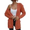 Generic Maglione da donna Cappotto da donna 2024 Autunno a maniche lunghe Maglione lavorato a maglia a trecce aperto sul davanti Cardigan lungo con bottoni larghi da donna taglie forti aperto davanti a maglia
