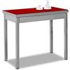 ASTIMESA Tipo Libro tavolo da cucina, metallo, rosso, 80 x 40 cm