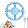 MOXYOY Dentizione Bambino Giocattoli Vibranti, Silicone Giocattolo Dentizione Lenire le Gengive per il bambino, Anello Dentizione Bebe Sollievo per Autismo, ADHD, Ansia (blu)