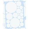 WANDfee Graz Design - Adesivo da parete per cameretta dei bambini, motivo a pois, colore: Bianco