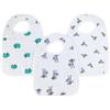 aden + anais Snap Baby Bib - Pack of 3 | 100% Cotton Muslin | 3 Layer Burping, Feeding & Dribble Cloth | Super Soft and Absorbent Burp Rag for Infants, Newborns & Toddlers