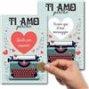 GHIBLI 5 Biglietti Gratta e Vinci Personalizzati Ti Amo Perché - Sorpresa Romantica al tuo Amore, Per Lui o Lei, Fidanzato Fidanzata, Messaggio d'Amore per San Valentino, Anniversario - Buste Incluse