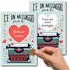 GHIBLI Biglietto Gratta e Vinci Personalizzato per San Valentino, Sorpresa, Annuncio Gravidanza, Anniversario, Vuoi essere la mia testimone madrina padrino - Per Lei o per Lui. Busta inclusa