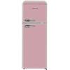 Akai Frigorifero Doppia Porta con Congelatore Retro' 244LT Class F Rosa Vintage Libera Installazione CLASS280KPK