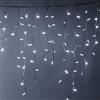 Luccika Cascata di Stalattiti Professionali, colore luci Bianco, 3 Metri con 228 Maxi LED da 8 mm, Flash Ghiaccio, Pendenti varie lunghezze fino ad 1 Metro, Prolungabile, per uso Interno/Esterno