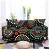 FANSU Copridivano Elasticizzato Universale 1/2/3/4 Posti,3D Mandala Boho Stampa Copridivano Fantasia Copridivani con Braccioli,Poliestere Antiscivolo Copri Divano +1 Federe (Modello Classico,2 posti)